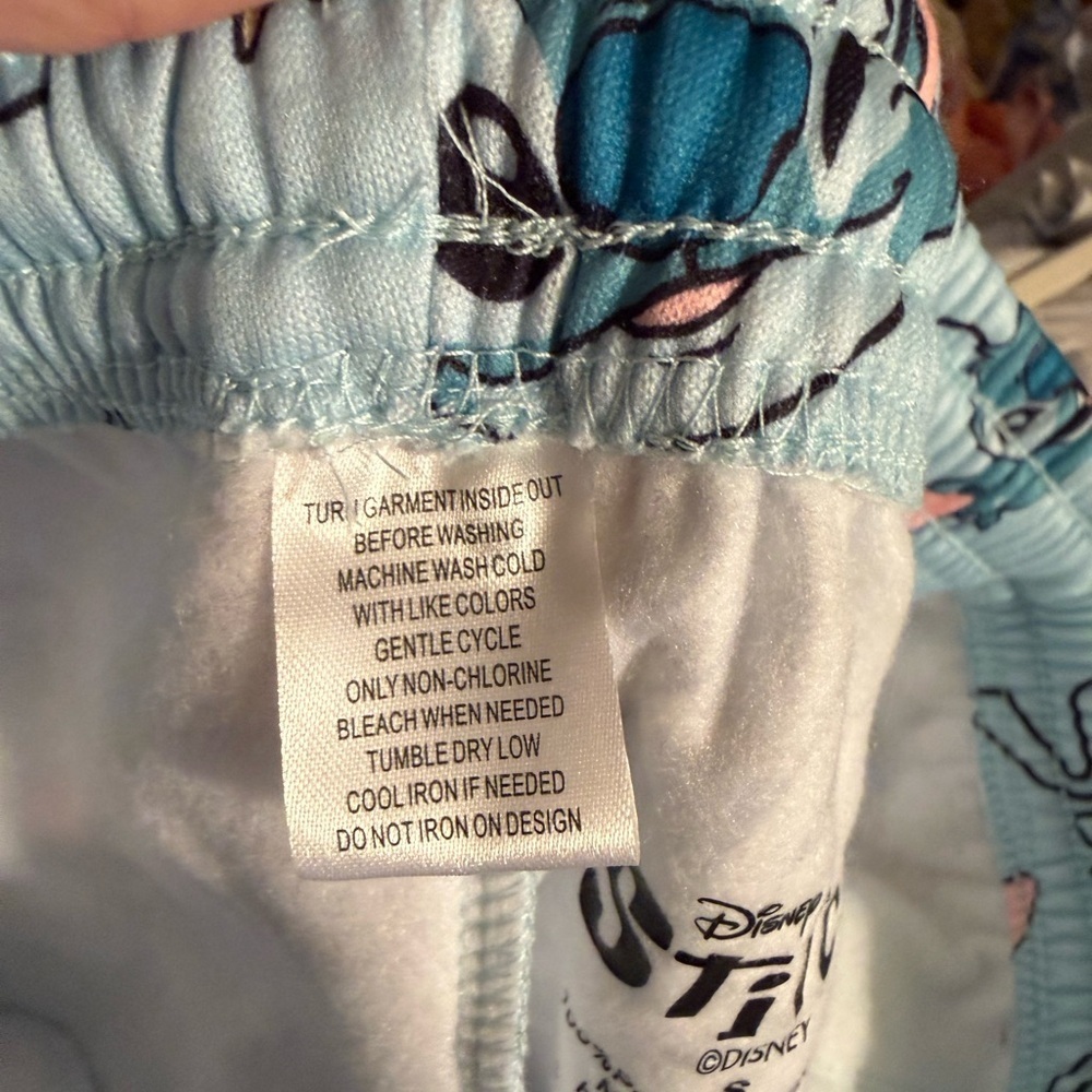Disney Stitch Light Blue Lounge Shorts - Picture 5 of 5